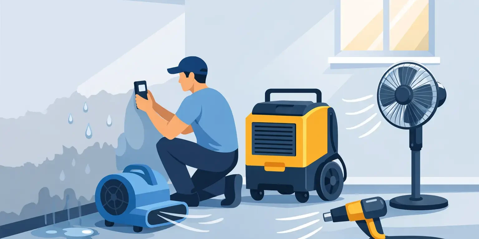 How to Dry Wet Walls the Right Way