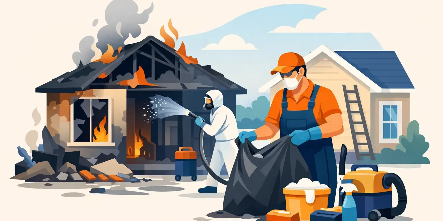 Fire Damaged Home Cleanup After a House Fire Fire Damaged Home Cleanup After a House Fire