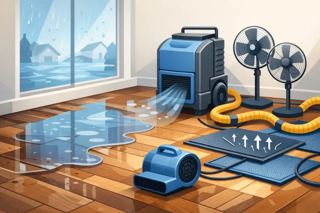 How to Dry Hardwood Floors After Water Damage