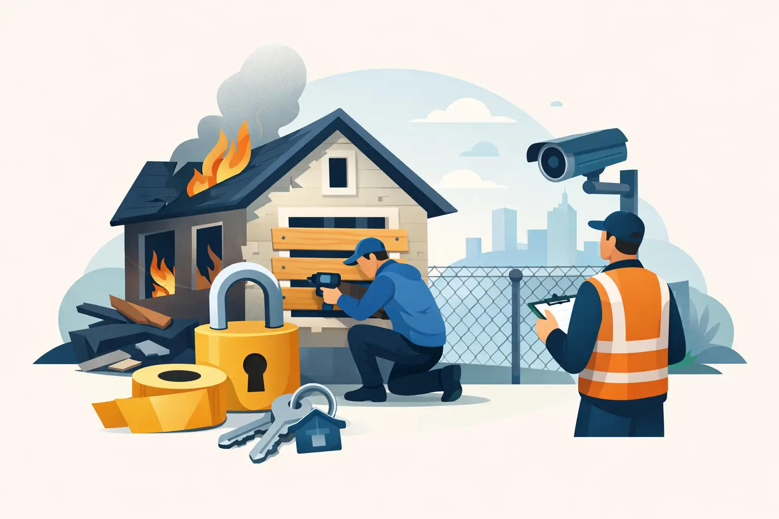 How to Secure Fire Damaged Property Fast