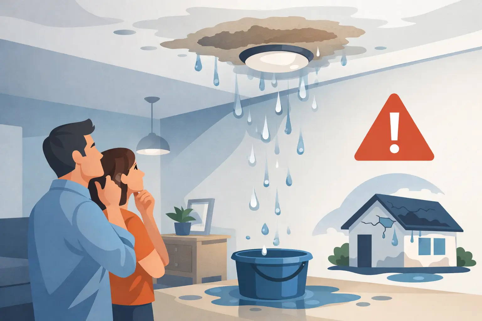 Is Ceiling Water Damage Dangerous? What to Do
