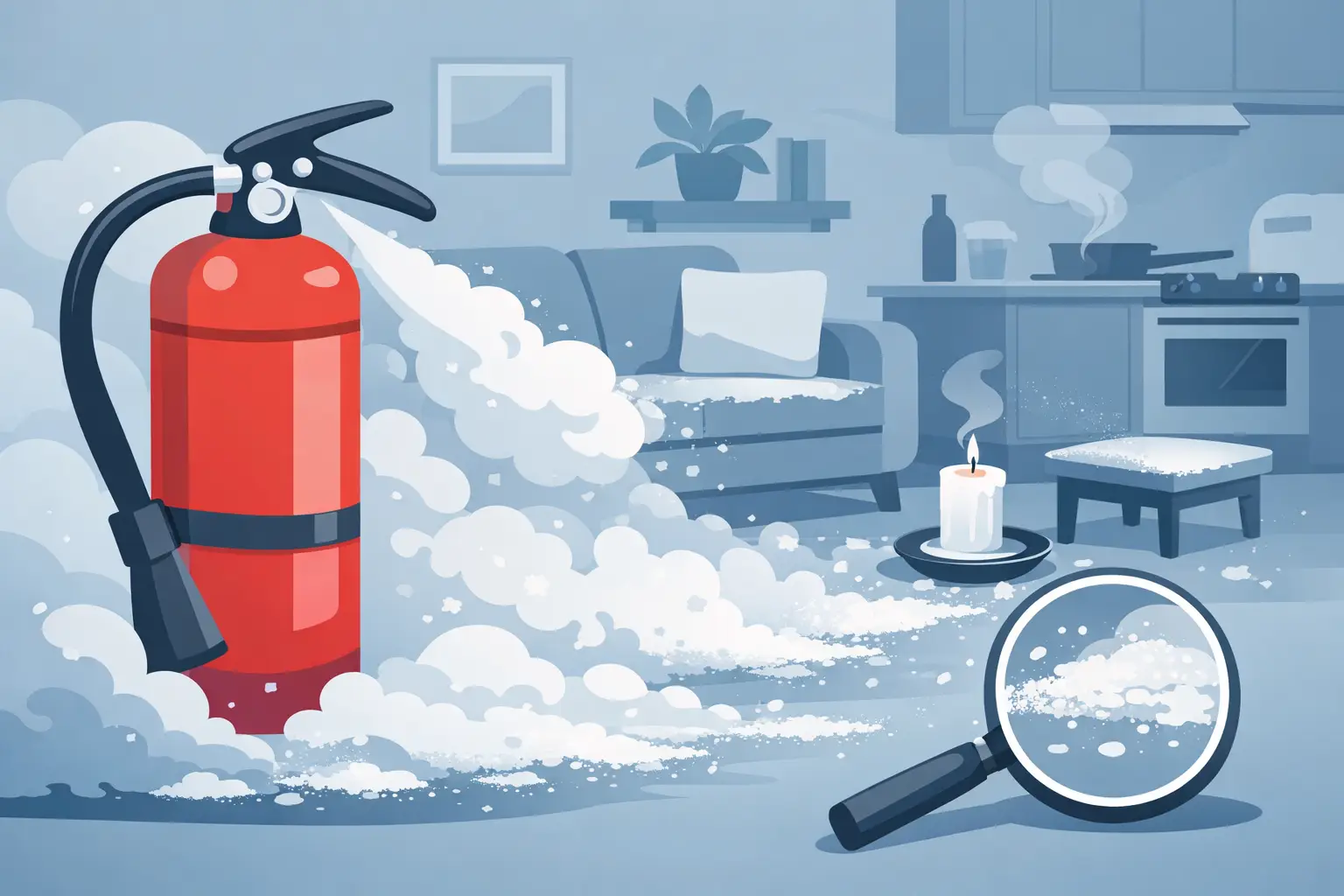 Is Fire Extinguisher Residue Dangerous at Home?