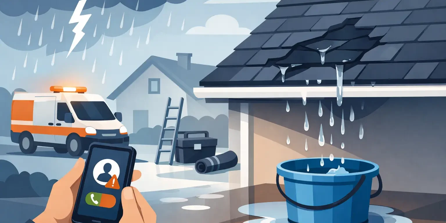 Roof Leak Emergency Response: What to Do First
