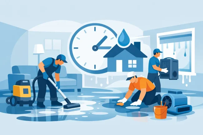 Water Damage Cleanup in the First 24 Hours