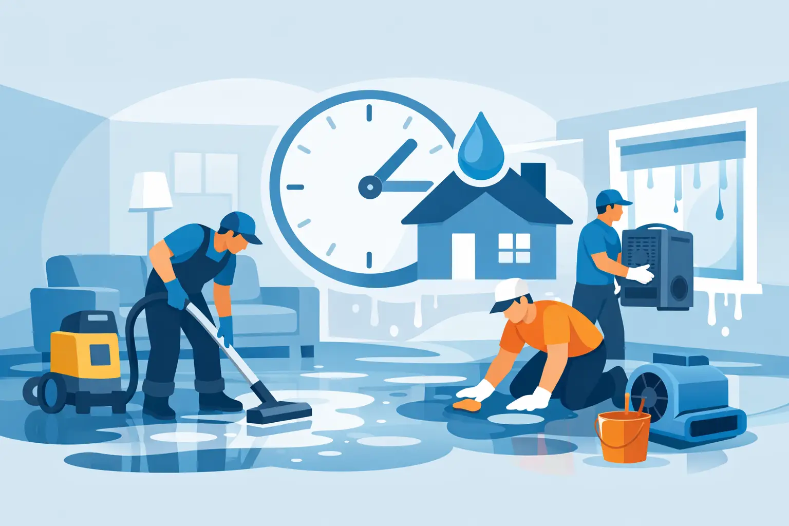 Water Damage Cleanup in the First 24 Hours