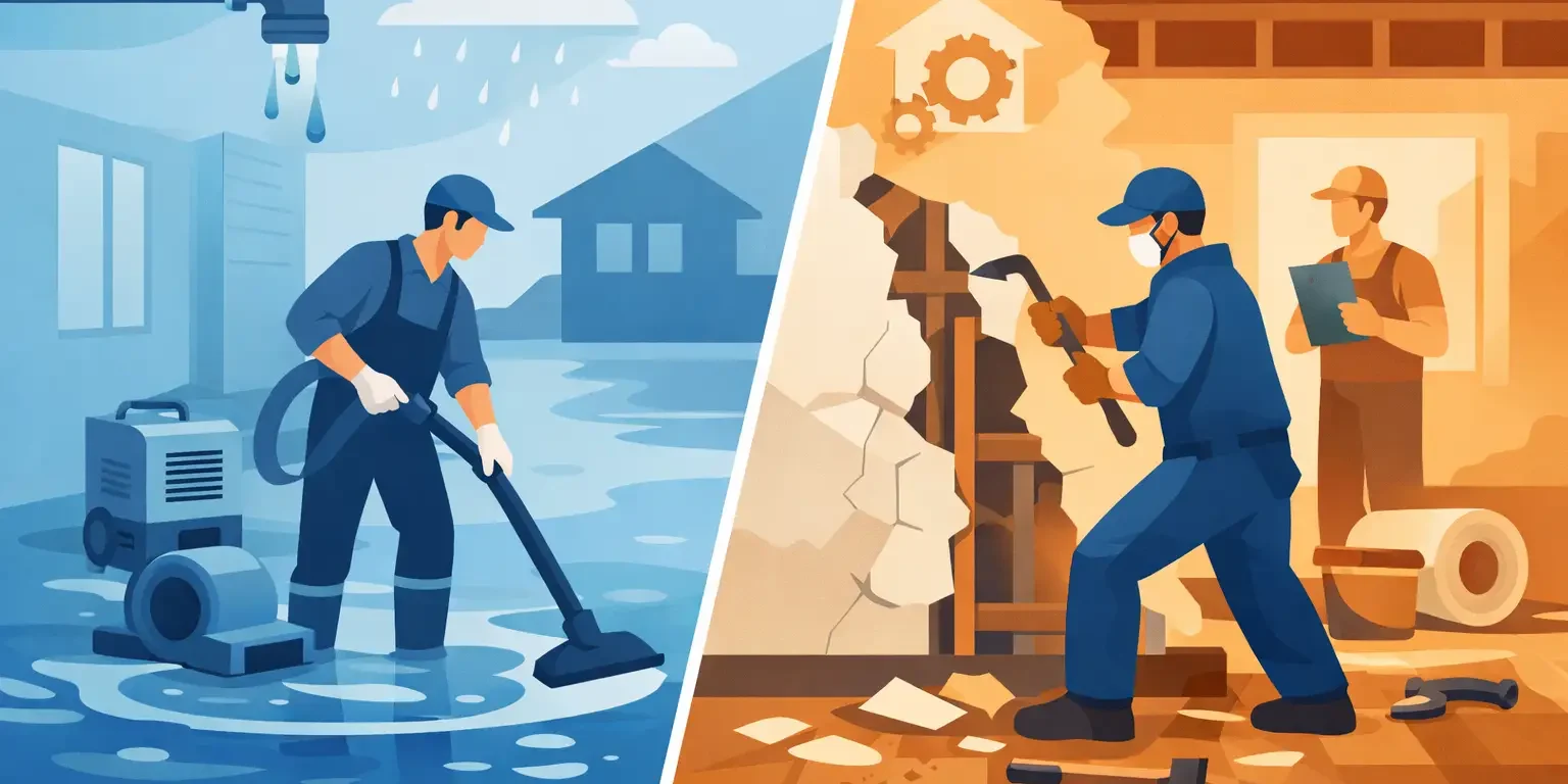 Water Mitigation vs Restoration Explained