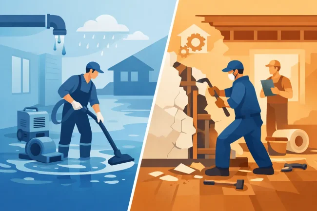 Water Mitigation vs Restoration Explained