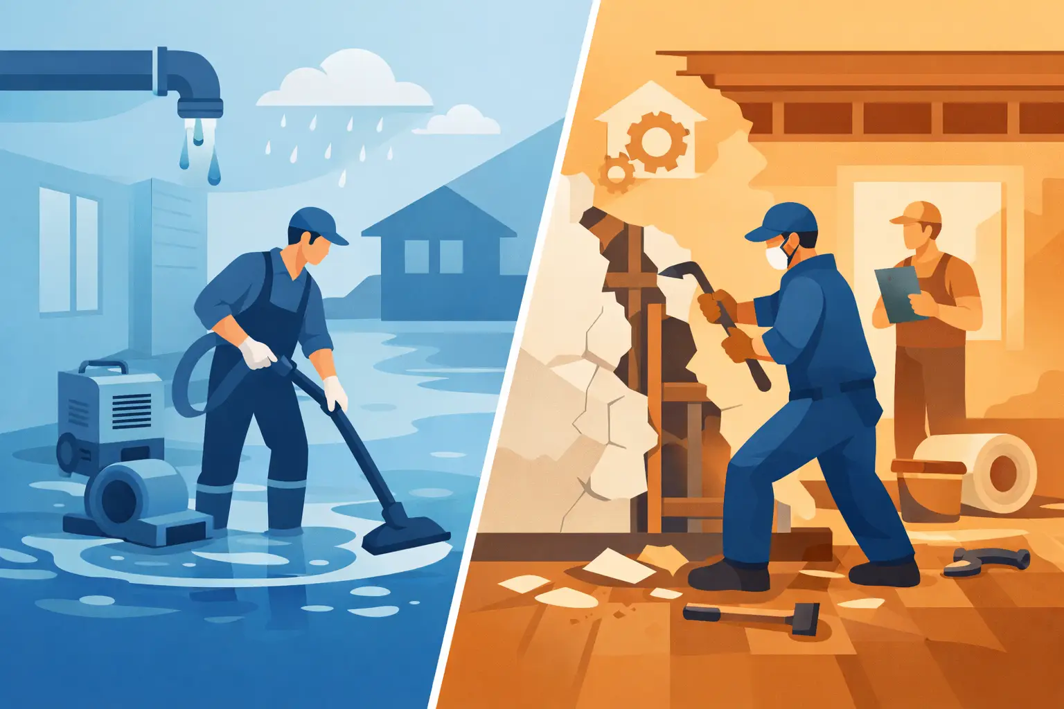 Water Mitigation vs Restoration Explained